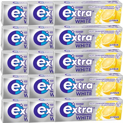 EXTRA  PROFESSIONAL White Citrus 15x10 Dragees - Multipack