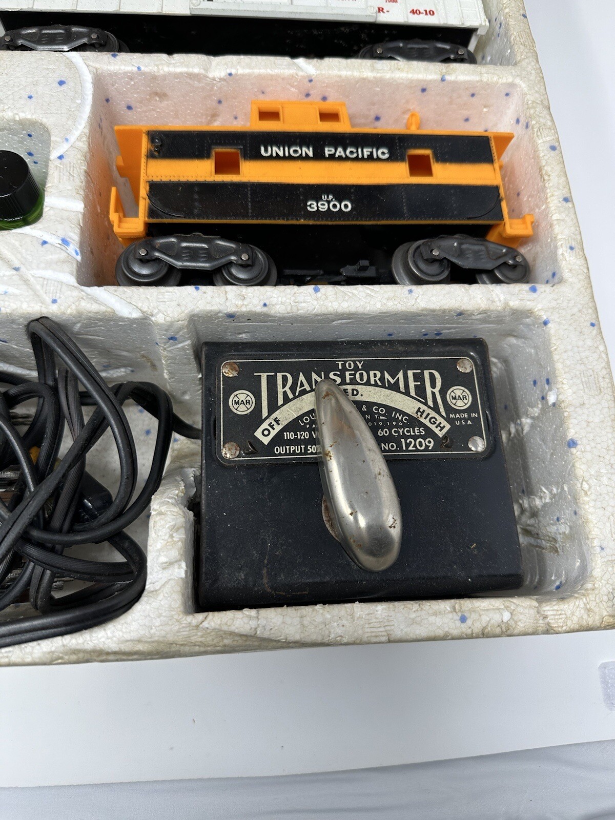 Electric Train Set By Marx 52875 In Box Untested Smoking Action eBay