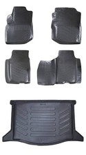 Floor Mats Cargo Trunk Liner Fits Honda Fit Jazz 2009-2013 3d Waterproof Set