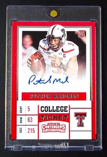 Patrick Mahomes Auto Rc 2017 Contenders DP Rookie Patrick Mahomes II Autograph