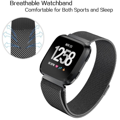 Fitbit Versa Lite Edition/Edizione Speciale Cinturino Magnetico Milanese Inox - Foto 23 di 60