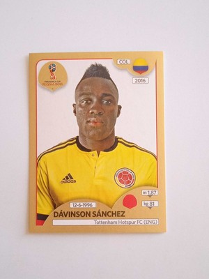 No. 638 Davinson Sanchez Colombia - Toilet Russia 2018 Gold Edition Panini