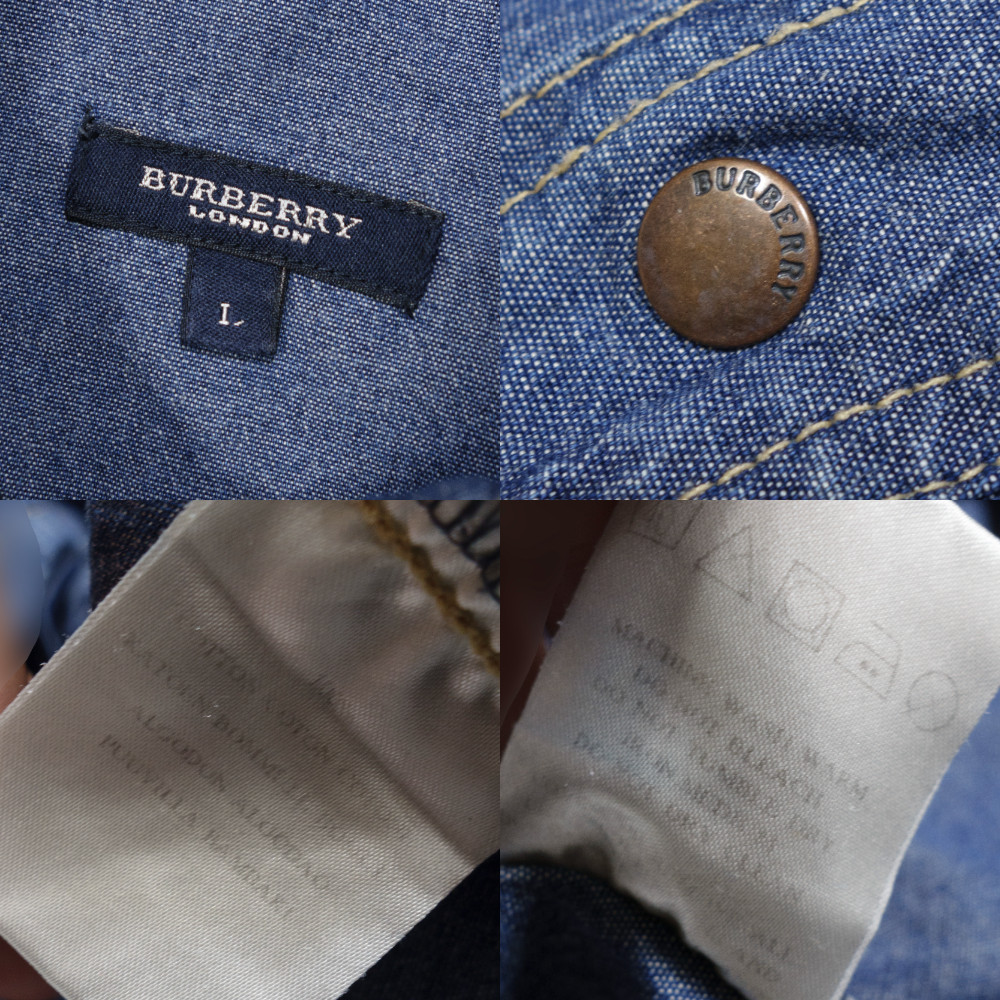 Burberry 00S Nova Check Denim Shortsleeve Shirt image 7