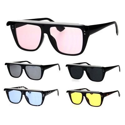 Top Visera Tono Rectangular Plástico Corredor Retro Funk Gafas de Sol