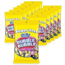 12 Pack Sugar Free Dubble Bubble Gum 3.25 Ounce Classic Flavor Individually W...