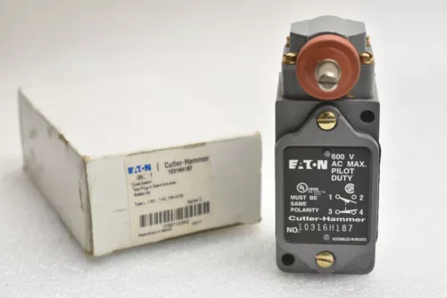 EATON CUTLER HAMMER 10316H187 LIMIT SWITCH 1 POLE 10 AMP 600V TYPE L