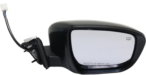 Fits 17-19 NS ROGUE POWER MIRROR PAINT TO MATCH BLACK W/HEAT-SIGNAL W/O RH