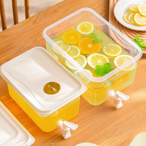 Cold Drink Beverage Dispenser with Spigot Storage Refrigerator Water Pitcher - Picture 7 of 16