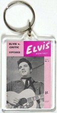 ELVIS PRESLEY ELVIS MONTHY NO.8 1960 DOUBLE PHOTO KEYRING