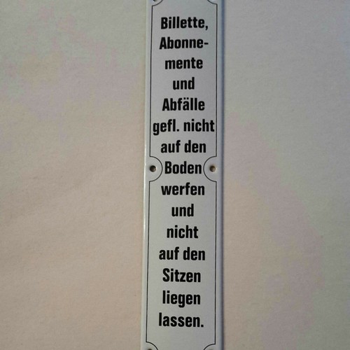 Hochwertiges Emailleschild Eisenbahn