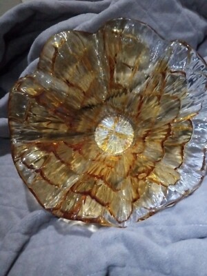 Murano Vetro Eseguito Secondo La Tecnica Dei Maestri Di Ambernia Art Glass Bowl