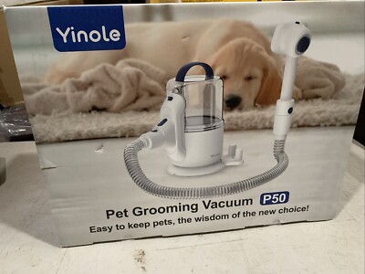 Yinole P50 Pet Grooming Vacuum Kit Shedding Clipper Brush Tools 350W AC120