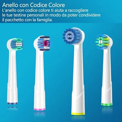 ORAL B TESTINE RICAMBIO COMPATIBILI SPAZZOLINO PRECISION CROSS FLOSS SENSITIVE