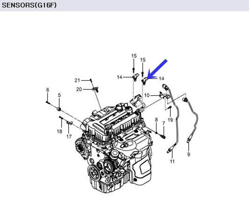 Genuine Camshaft Position Sensor for Ssangyong TIVOLI XLV Genuine Camshaft Position Sensor for Ssangyong TIVOLI XLV