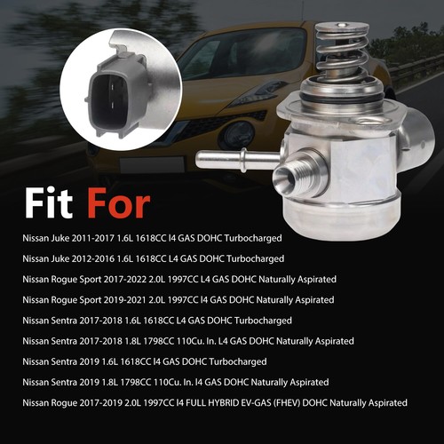 Direct Injection High Pressure Fuel Pump for Nissan Rogue Sport 2017-2022 2.0L - Picture 6 of 16
