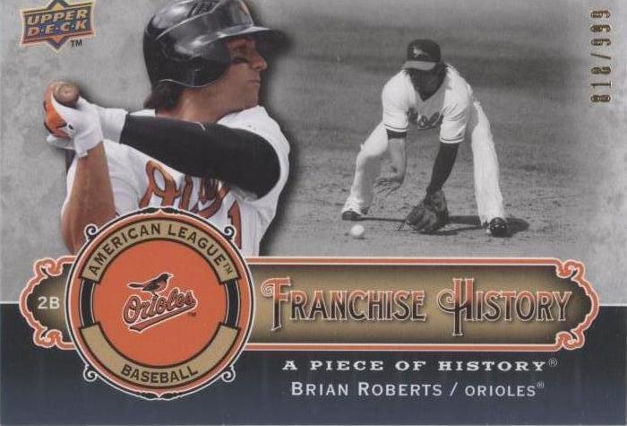 2009 Upper Deck A Piece of History - Brian Roberts #FH-BR - 1 of 1