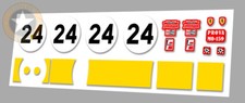 STICKERS POUR FERRARI P4 #24 ECHELLE : 1/43, 1/32 ou 1/24 NO DECAL DCS020