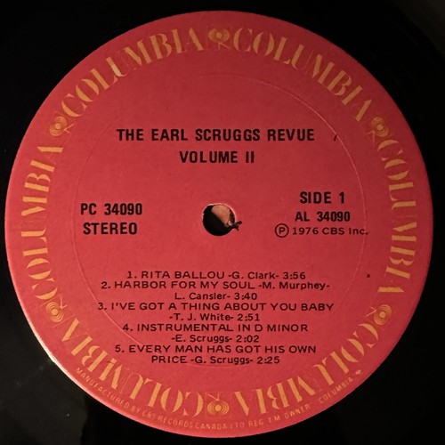 THE EARL SCRUGGS REVUE-Pre-Owned LP.. VOLUME II..COLUMBIA.. PC 34090 VG/G+ - Picture 3 of 4