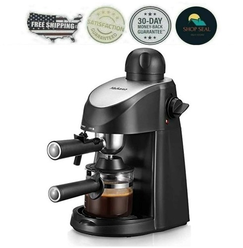 Maquina Para Experso Y Capuchino Con Espumador De Leche Vaporizador 4 Tazas  | eBay