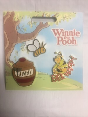 Disney Winnie the Pooh Be Happy Honey Pin Set