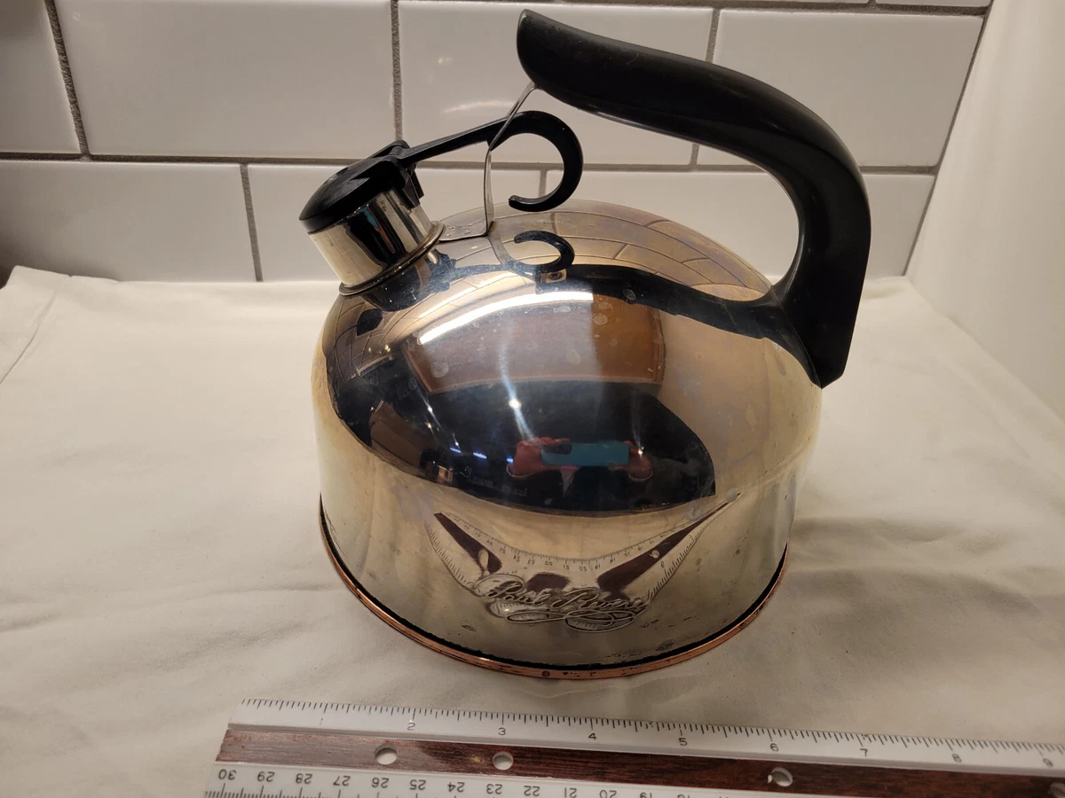 1801 Paul Revere Ware Whistling Tea Kettle 2QT Chrome, 58 OFF