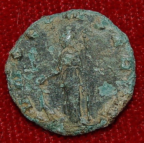 Antike Münze Römisches Reich SALONINA Juno hält Patera auf Rückseite Antoninianus - Bild 4 von 4