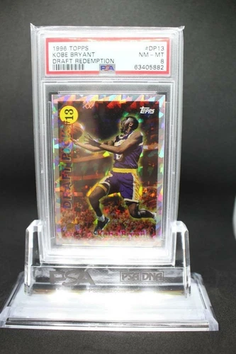 RC 1996 Topps Draft Redemption Kobe Bryant Rookie #DP13 PSA 8 NM-MT Lakers Rare