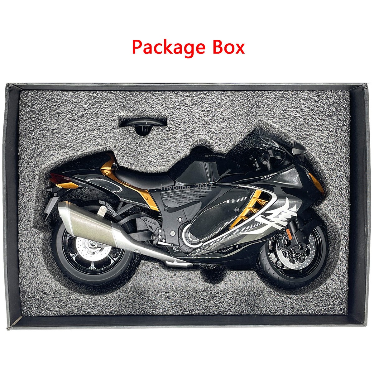 1:9 Suzuki Hayabusa 2023 Motorcycle Model Diecast Toy Vehicle for