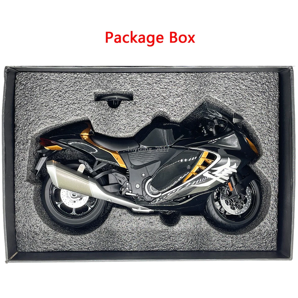 1:9 Suzuki Hayabusa Motorcycle Model Diecast Toy Car Boys Toys Kids Gifts Black - Image 2 of 4