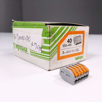 10Pcs   222-415 5 conductor terminal   with cage clamp connection #W10