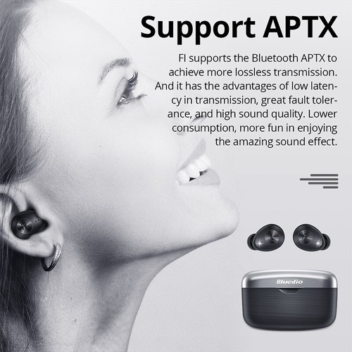 BLUEDIO-WIRELESS BLUETOOTH EARBUDS-FACTORY SEALED - Picture 3 of 5