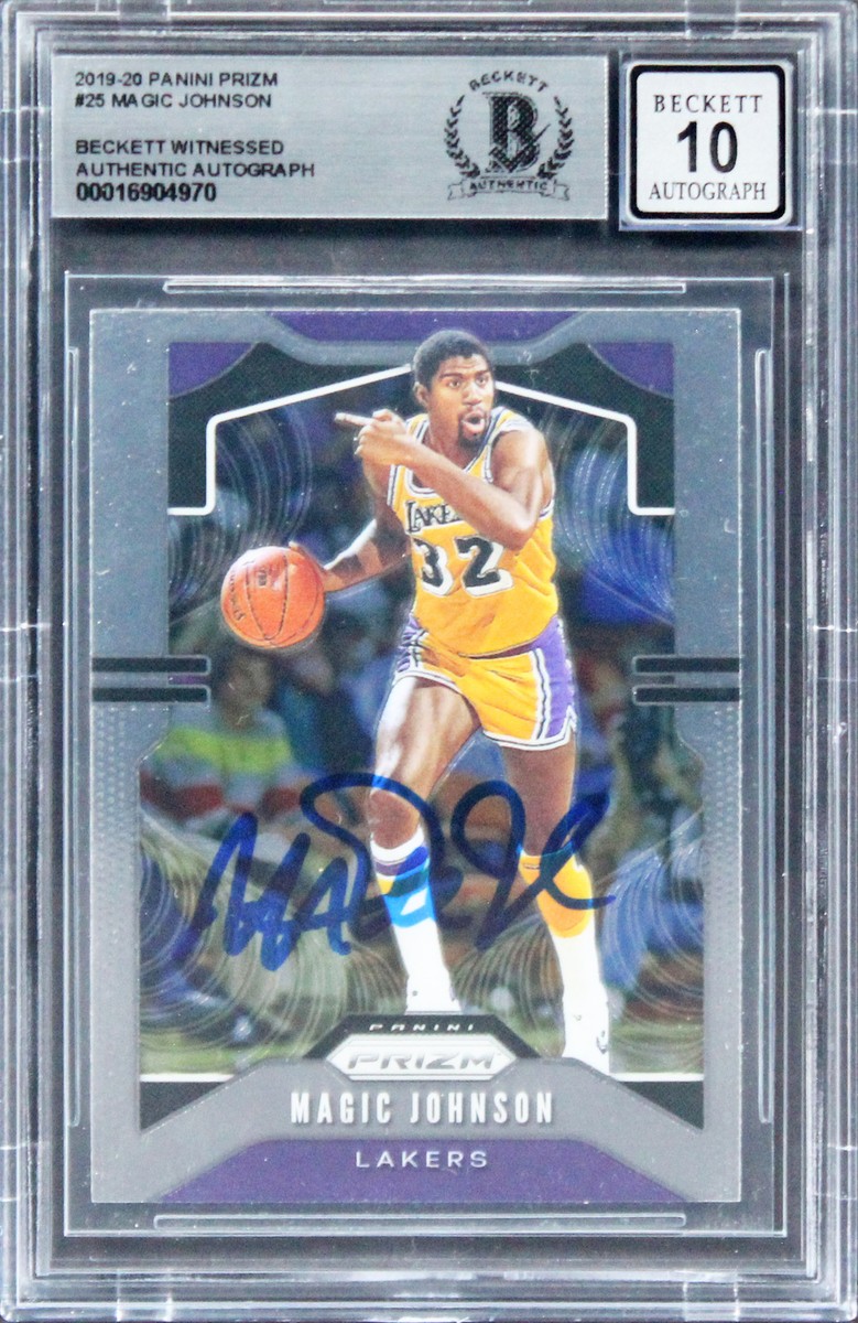 スポーツ選手 Panini Magic Johnson auto /35 2020 Prizm Magic Johnson Auto Sensational Signatures
