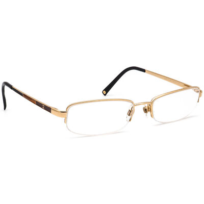 Chanel Women's Eyeglasses 2085 c.125 Gold Half Rim Metal