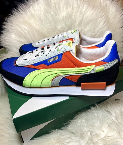 Puma Future Rider Displaced Mens Sneakers Shoes Casual Blue 383148 02 Sz 11.5 - Imagen 4 de 7