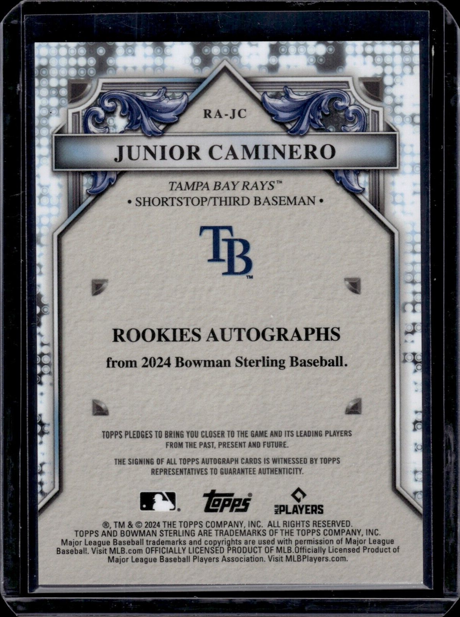 2024 Bowman Sterling Rookies Autographs Junior Caminero RC 2024 Bowman Sterling Rookies Autographs Junior Caminero RC
