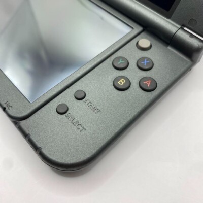 Nintendo 3DS XL LL Metallic Black Console Working Tested
