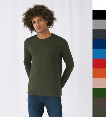 B&C Herren Longsleeve T-Shirt #E150 LSL Baumwolle Single Jersey S-4XL TU05T NEU