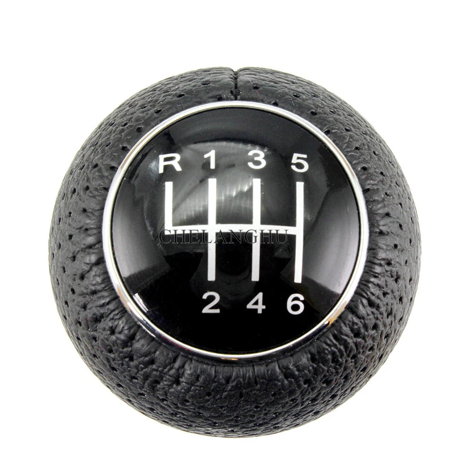 6 Speed Leather Gear Shift Knob For AUDI A1 A2 A3 A4 A5 A6 A7 A8 Q3 Q5 Q7 - Image 4 of 4