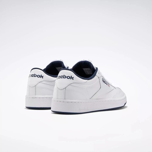 Size UK 9.5 - Reebok Club C 85 White Trainers Shoes Sneakers - Picture 6 of 7