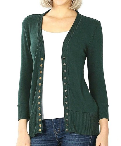 Front Sweater Fabric Cardigan | eBay