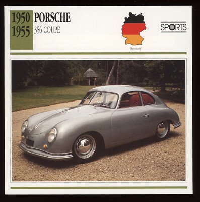 1950 - 1955 Porsche 356 Coupe Classic Cars Card | eBay