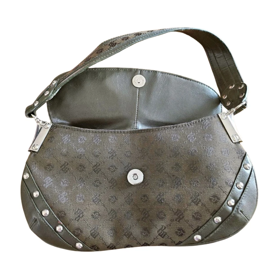 MINI BOLSO DE HOMBRO RocaWear BOLSO VINTAGE Verde Estrás/Tachonado Y2K Bolso de Mano Foto 4 de 4