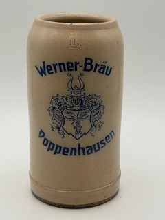 1 l Bierkrug Masskrug Krug Bier Brauerei Werner Bräu Poppenhausen