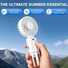 Mini Handheld Fan,3 Speed Adjustable Portable Battery Operated Fans,Usb Recharge