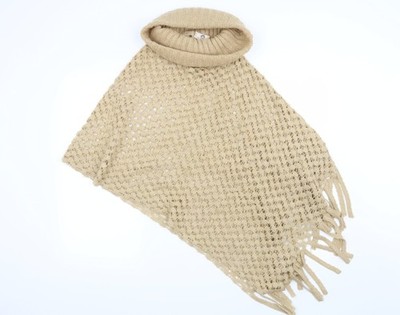 Big Buddha Damen Beige Jacke Poncho Einheitsgröße