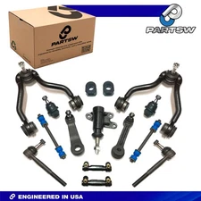 PartsW Front Suspension Steering Kit Control Arms 13Pc Chevrolet K1500 1995-1999