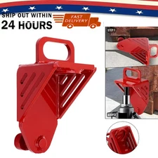 Shipping Container Jack Lug, with Handle, Red Jack Leveling Attachment 74000 LBS
