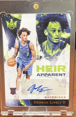 2023-24 Panini Court Kings - Heir Apparent Rookie Auto Dereck Lively /75 
