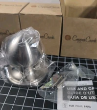 New 3 Pack Copper Creek Colonial Satin Stainless Dummy Door Knob BK2090SS 1020