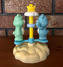 VINTAGE 1980s CARE BEARS CASTLE MERRY GO ROUND  FIGURES